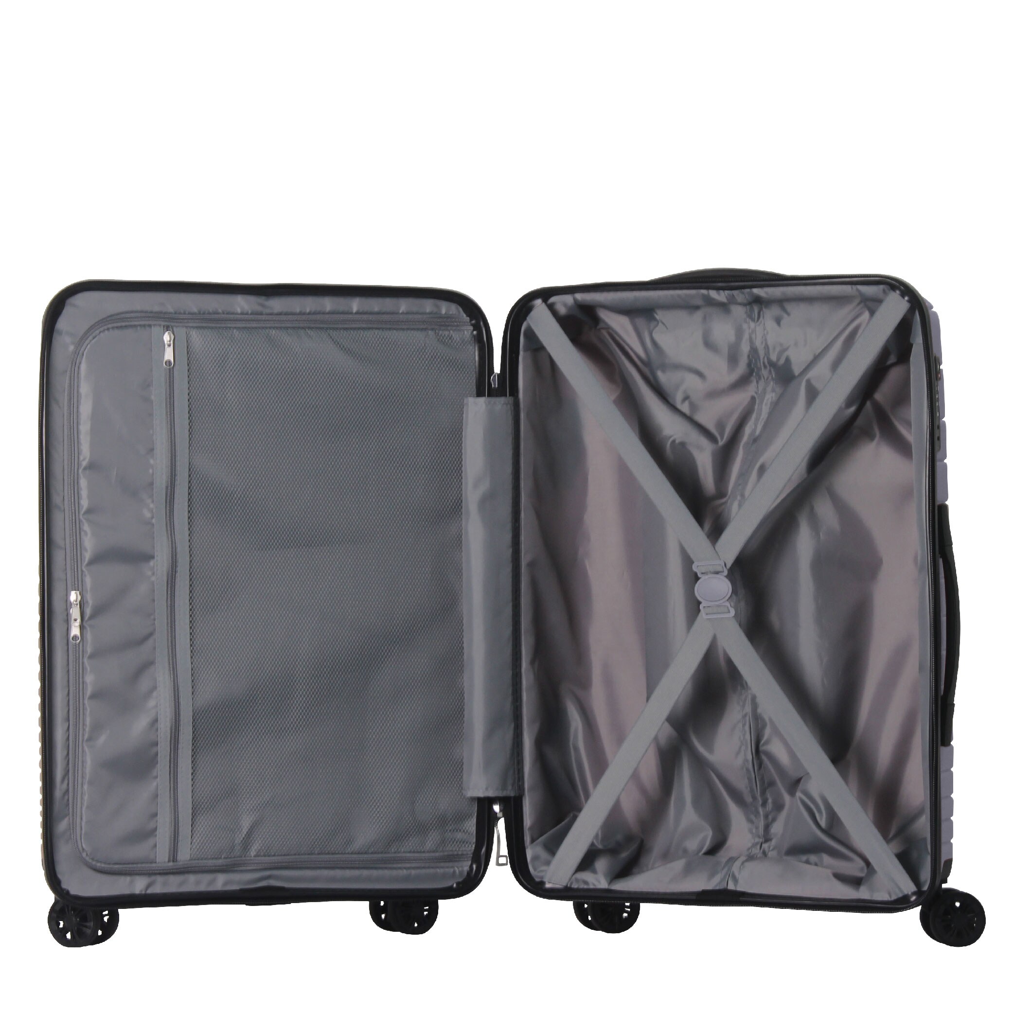 Luggage Set 3 Piece, PP Hardshell Carry On Suitcase With Spinner Wheels & TSA Lock, Lightweight Suitcases For Business, Trip, (20"/24"/28"), Gray_voghion.com